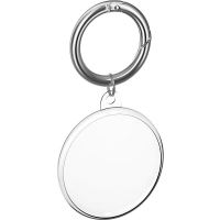 AirTag klíčenka AlzaGuard Crystal Clear TPU Keychain pro Airtag čirá