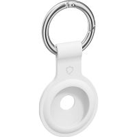 AirTag klíčenka AlzaGuard Silicone Keychain pro Airtag bílá