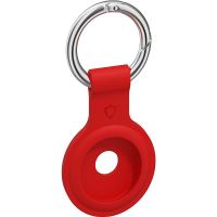 AirTag klíčenka AlzaGuard Silicone Keychain pro Airtag červená