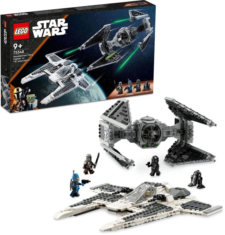 LEGO stavebnice LEGO® Star Wars™ 75348 Mandalorianská stíhačka třídy Fang proti TIE Interceptoru
