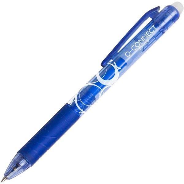 Gumovací pero Q-CONNECT Roller, modrý, 0.7 mm