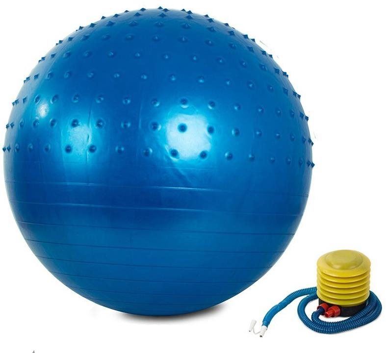 Gymnastický míč Verk Gymnastický míč s pumpičkou 55 cm modrý