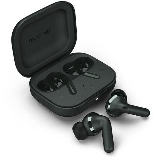 Bezdrátová sluchátka Motorola Moto Buds+ (Sound by BOSE) Forest Grey