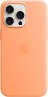 Kryt na mobil Apple iPhone 15 Pro Max Silikonový kryt s MagSafe sorbetově oranžový