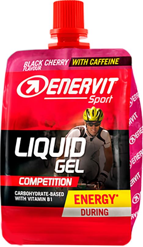 Energetický gel Enervit Liquid Gel Competition s kofeinem (60 ml) višeň