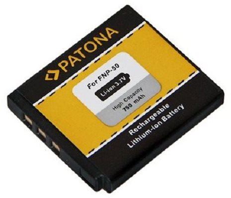 Baterie pro fotoaparát PATONA pro Fuji NP-50 750mAh Li-Ion