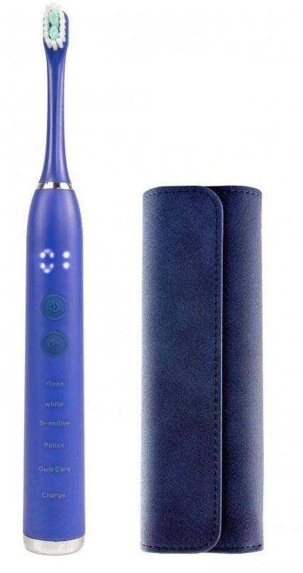 Elektrický zubní kartáček Sonický zubní kartáček OXE Sonic T1 a pouzdro modrý
