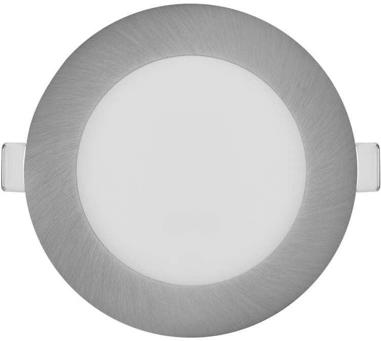 LED světlo EMOS LED podhledové svítidlo NEXXO stříbrné, 12 cm, 7 W, teplá/neutrální bílá