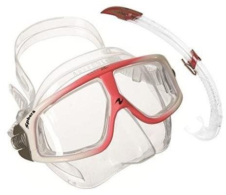 Potápěčské brýle Aqualung SET SPEHREA LX + Airflex LX, červená