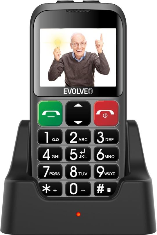 Mobilní telefon EVOLVEO EasyPhone EB stříbrná