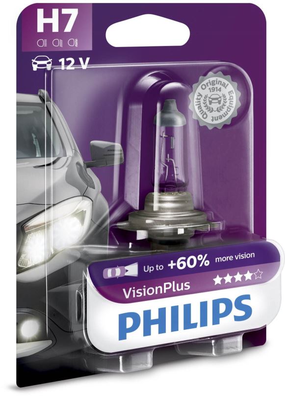Autožárovka PHILIPS H7 VisionPlus 1 ks