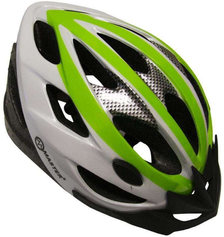 Helma na kolo Cyklo přilba MASTER Force, M, zeleno-bílá