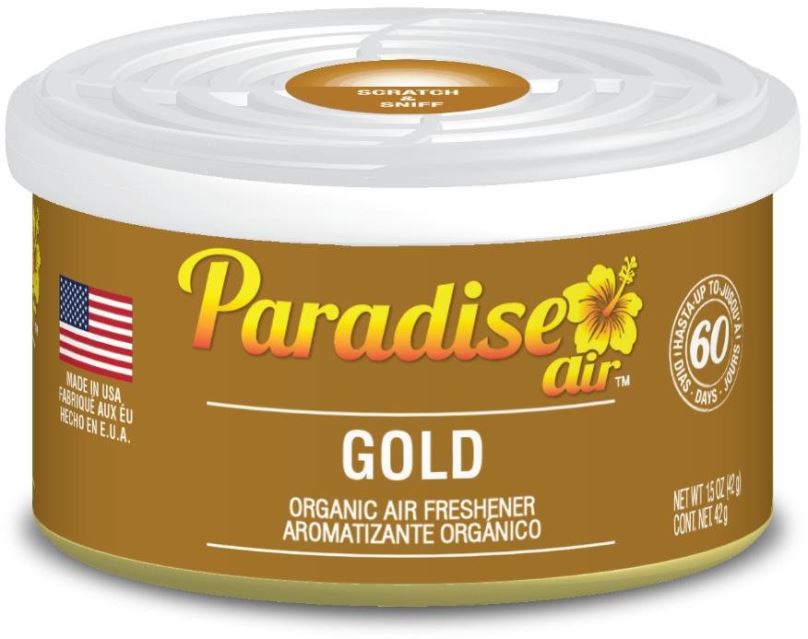 Osvěžovač vzduchu Paradise Air Organic Air Freshener 42 g vůně Gold