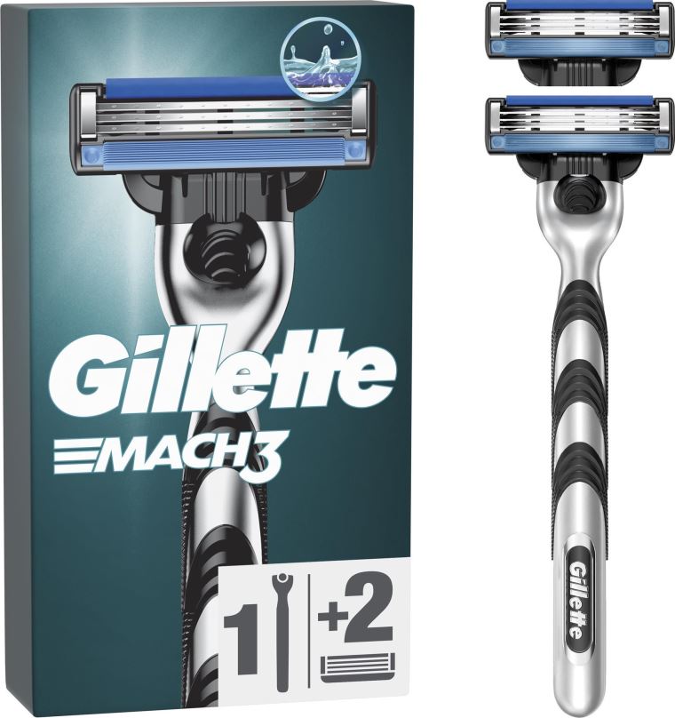 Holicí strojek GILLETTE Mach3 + hlavice 2 ks