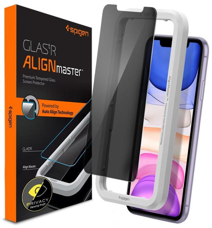 Ochranné sklo Spigen AlignMaster Privacy 1 Pack iPhone 11