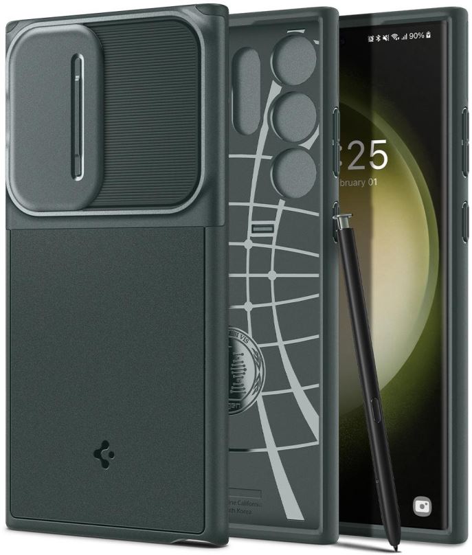 Kryt na mobil Spigen Optik Armor Abyss Green Samsung Galaxy S23 Ultra