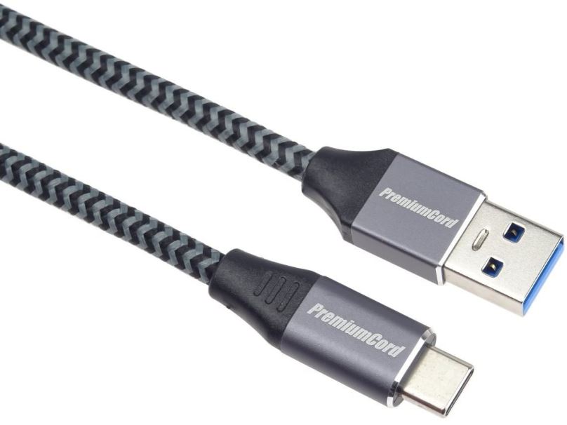 Datový kabel PremiumCord kabel USB-C - USB 3.0 A (USB 3.2 generation 1, 3A, 5Gbit/s) 2m