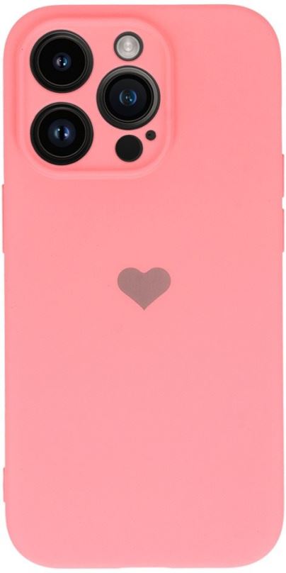 Kryt na mobil Vennus Valentýnské pouzdro Heart pro iPhone 14 - růžové