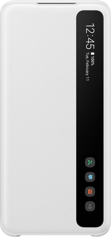 Pouzdro na mobil Samsung  Flipové pouzdro Clear View pro Galaxy S20 bílé