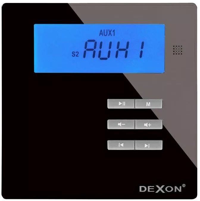 Zesilovač Dexon - zesilovač do sauny 2x 17 W, Black