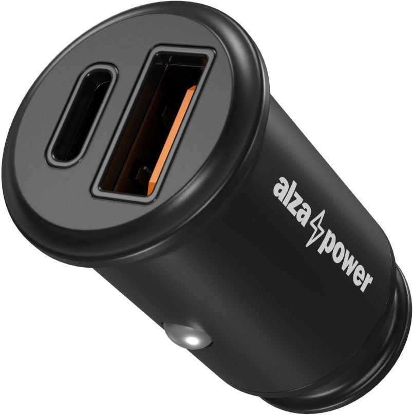 Nabíječka do auta AlzaPower Car Charger C520 Fast Charge + Power Delivery černá