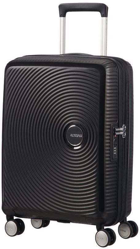 Cestovní kufr American Tourister Soundbox Spinner 55 EXP Bass Black