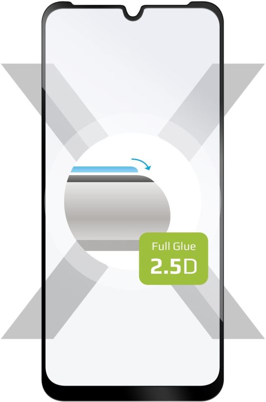Ochranné sklo FIXED FullGlue-Cover pro Motorola Moto E6i černé