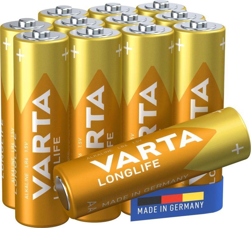 Jednorázová baterie VARTA alkalická baterie Longlife AA 12ks