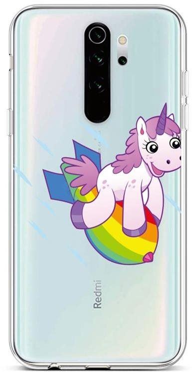 Kryt na mobil TopQ Xiaomi Redmi Note 8 Pro silikon Flying Unicorn 44681