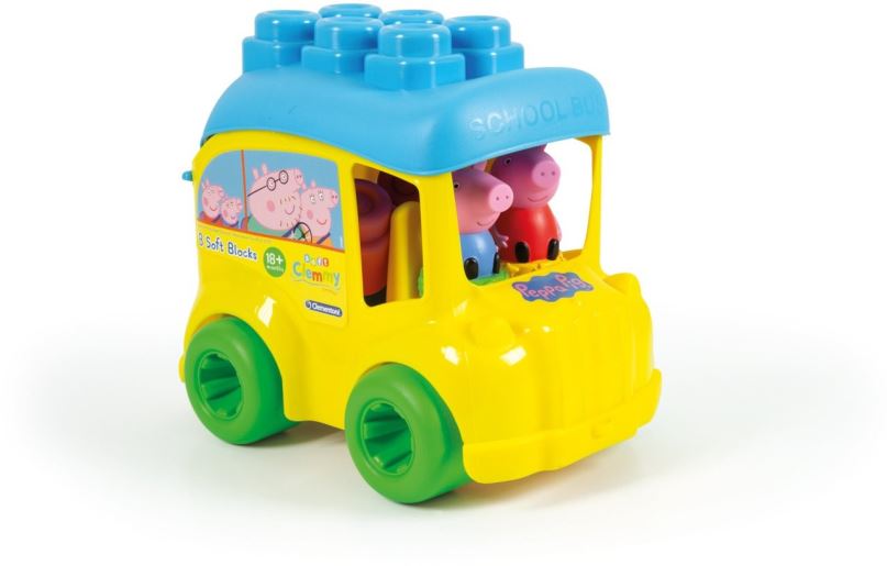 Hračka pro nejmenší Clementoni Clemmy baby - Prasátko Peppa - školní autobus