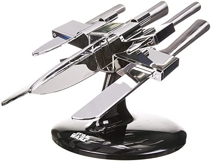 Sada nožů Star Wars X-Wing -  set 5 nožů s podstavcem