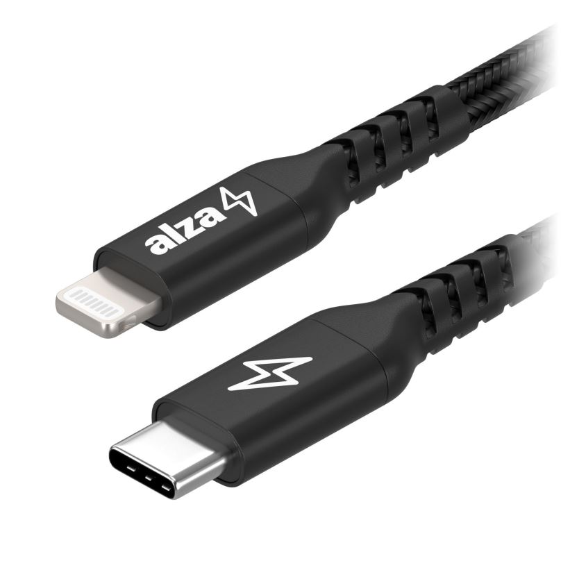 Datový kabel AlzaPower AluCore USB-C to Lightning MFi 1m černý
