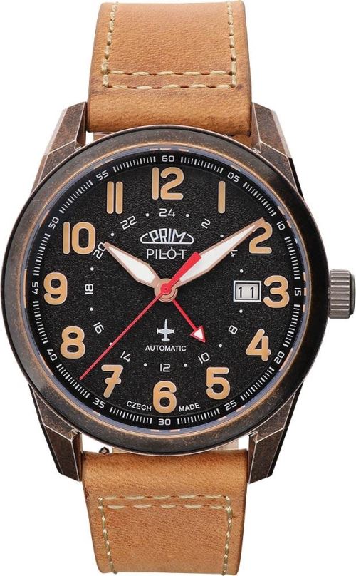 Pánské hodinky PRIM Pilot Dual Time - C - W01P.13191.C