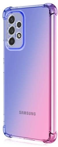 Kryt na mobil TopQ Kryt Samsung A23 5G Shock duhový modro-růžový 87131