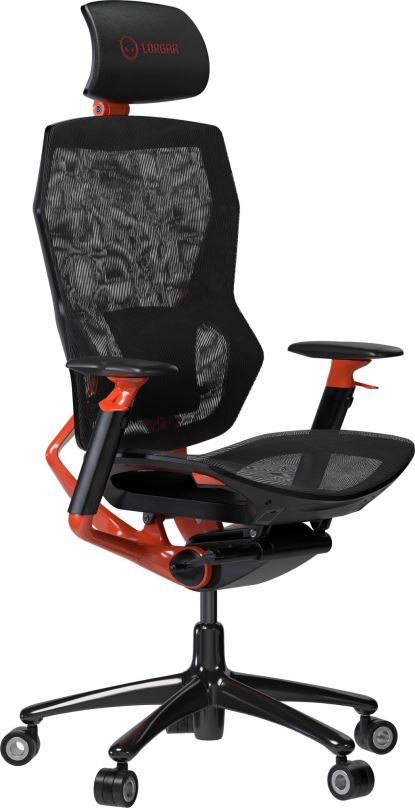 Herní židle LORGAR herní židle Grace 855, černá/červená