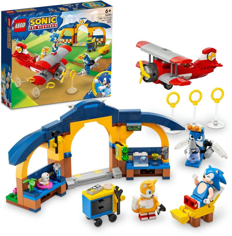 LEGO stavebnice LEGO® Sonic The Hedgehog™ 76991 Tailsova dílna a letadlo Tornádo