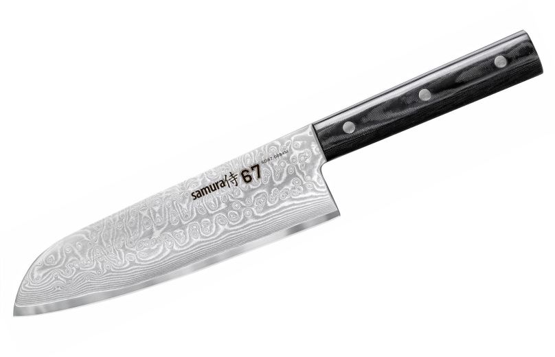 Kuchyňský nůž Samura DAMASCUS 67 Nůž Santoku 17,5 cm
