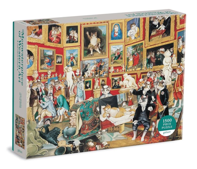 GALISON Puzzle Meowsterpiece: Galerie Uffizi 1500 dílků