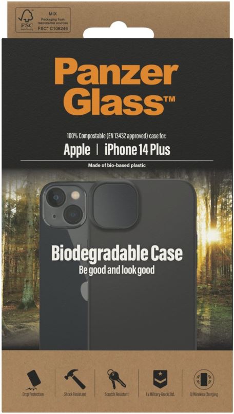 Kryt na mobil PanzerGlass Biodegradable Case Apple iPhone 14 Plus