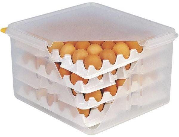 Dóza APS Box na plata vajec 28x28 cm, včetně 8 plat