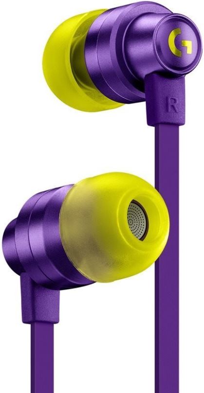 Herní sluchátka Logitech G333 Gaming Earphones Purple