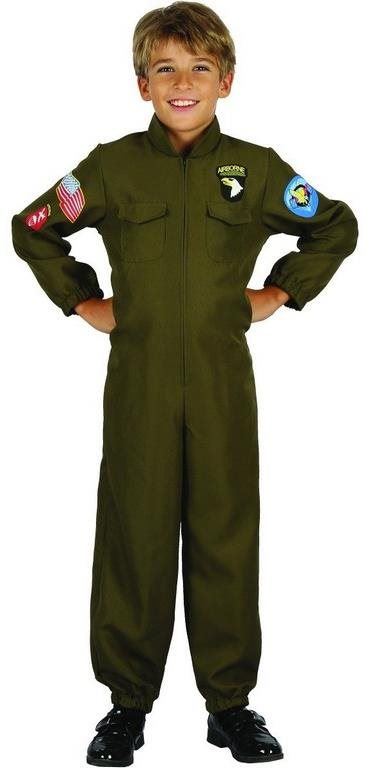 Kostým MaDe Šaty na karneval - vojenský pilot, 130 - 140 cm