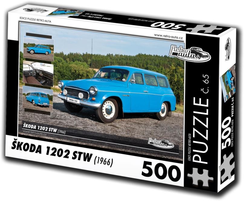 Puzzle Retro-auta Puzzle č. 65 Škoda 1202 STW (1966) 500 dílků