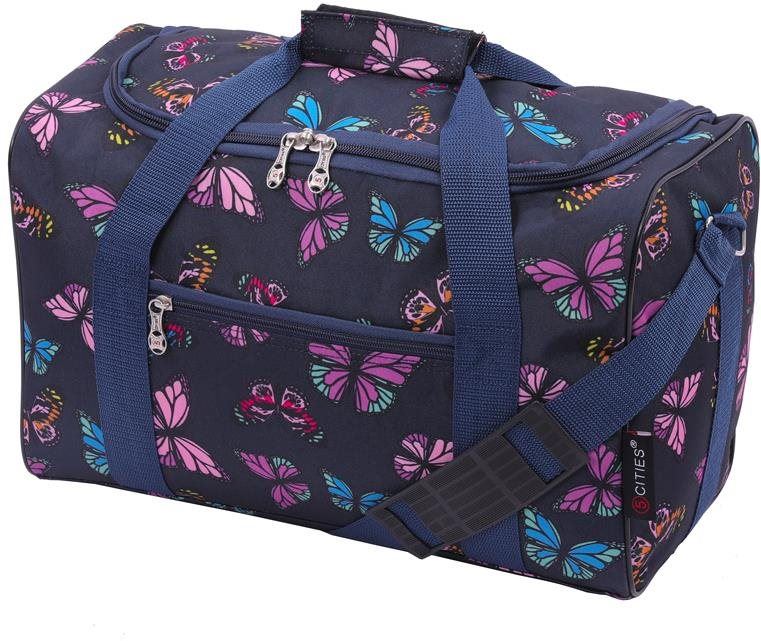 Cestovní taška CITIES 611 butterfly - modrá