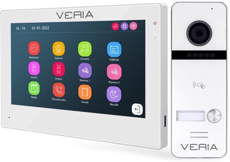 Videozvonek Veria WiFi set videotelefonu 3001-W a vstupní stanice 301