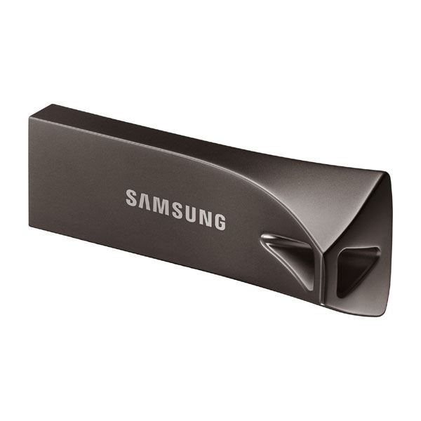 Samsung USB flash disk, USB 3.0, 64GB, BAR Plus, černý, MUF-64BE4/EU, USB A, s poutkem