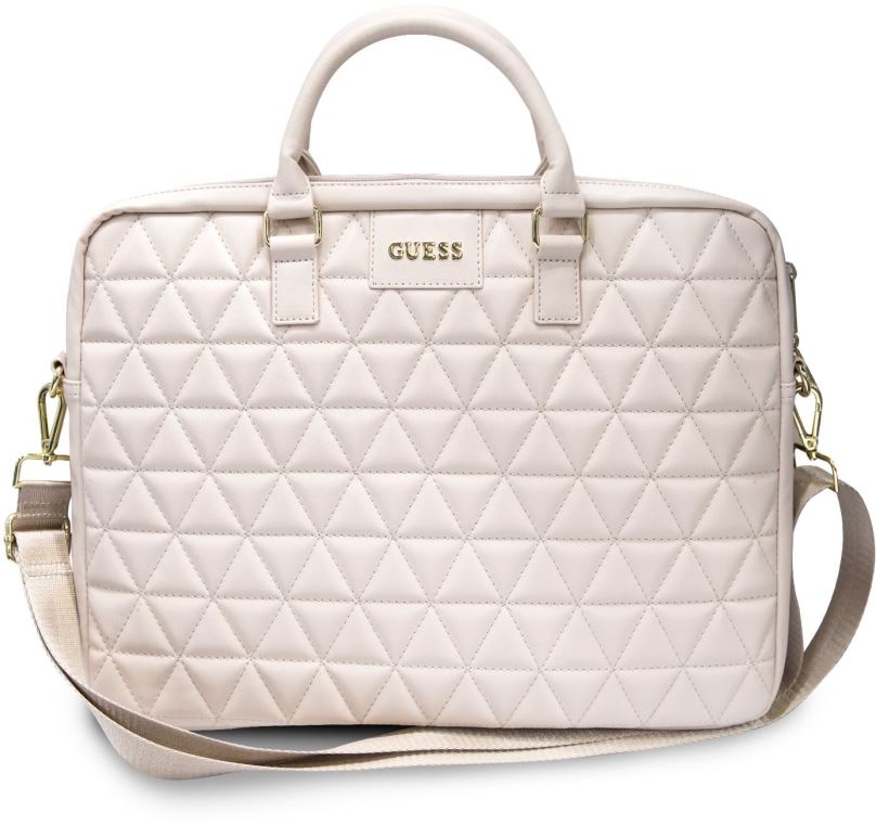 Pouzdro na notebook Guess Quilted pro notebook 15.6", pink