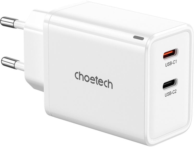 Nabíječka do sítě ChoeTech Dual Type-C GaN PD65W Portable Wall Charger