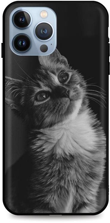 Kryt na mobil TopQ iPhone 13 Pro silikon Cute Cat 65559