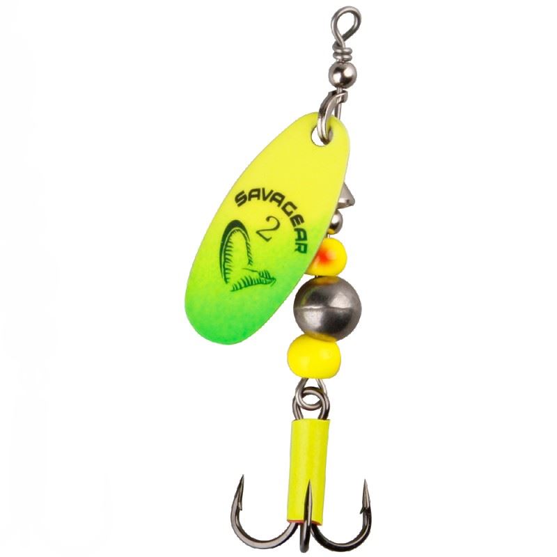 Savage Gear Třpytka Caviar Spinner Velikost 2 6g Fluo Yellow / Chartreuse